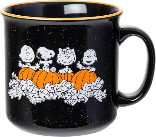 Vista 8 de Silver Buffalo Peanuts Snoopy - Tarro de cristal con tapa y pajita, 21 onzas