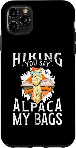 Vista 11 de Funda para iPhone 14 Senderismo You Say Alpaca My Bags Llama Alpaca
