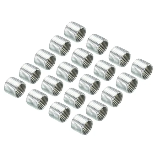 Vista 13 de PATIKIL Adaptadores de rosca M8x1mm a M6x1mm Manguito Reductor Tuerca Reductora, Paquete de 10 Tuerca de conversión de tornillo de 0.394 in