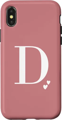 Vista 5 de Pink Personalized Initial Letter D Case for iPhone 16