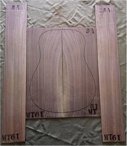 Vista 2 de 1 juego de parte trasera y lateral de guitarra, panel de guitarra de 41 pulgadas, material de fabricación de guitarra, kit de guitarra DIY