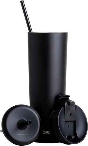 Vista 11 de NORDAY Vaso con tapa y popote – Bloom 30oz – Vaso aislado de acero inoxidable – Vaso de acero inoxidable de doble pared – Mantiene la temperatura