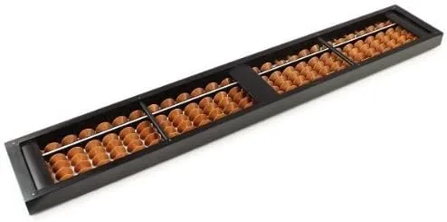 Vista 2 de Tablero aritmético Tomoe 47500, ábaco, 27 dígitos, estándar tipo A, bola de abedul