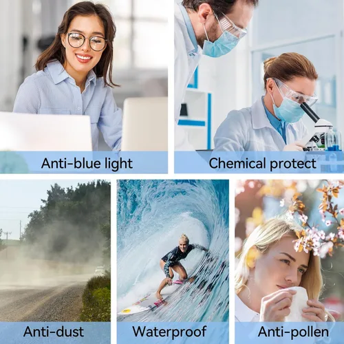 Vista 5 de Dollger Safety Glasses With Progressive Reading Lens and Blue Light Eye Protection Safety Goggles