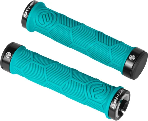 Vista 12 de Agarre para manillar de bicicleta de montaña de doble cierre de Fifty-Fifty, agarre de bloqueo para manillar de bicicleta, manillar MTB