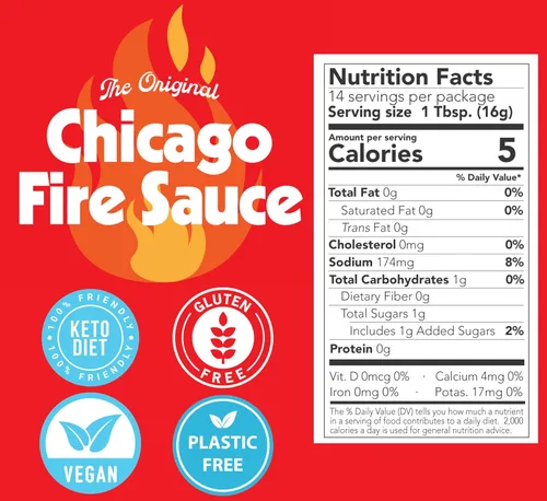 Salsa de Fuego de Chicago | La VERDADERA Condimento de Perro Caliente de la Ciudad Ventosa | Relleno Picante y Atrevido para Salchichas | 7