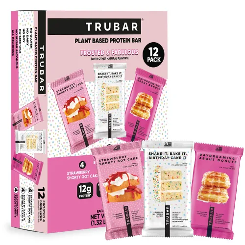 Vista 13 de TRUBAR Barra de proteínas veganas, masa de galleta Oh Oh, sin gluten, proteína a base de plantas, sin lácteos, sin OMG, sin soja, sin alcoholes