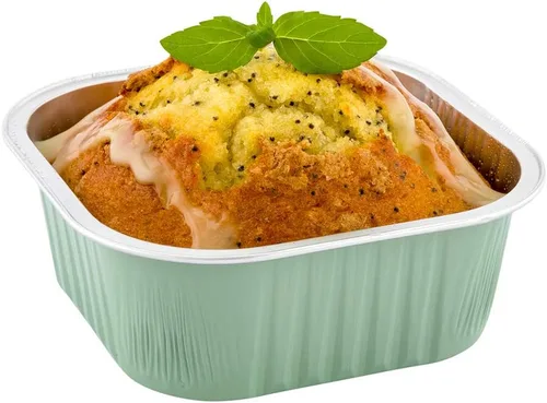 Vista 5 de Restaurantware Ramekins desechables de 10 onzas, 100 vasos desechables cuadrados de crema brulee, aptos para horno, para magdalenas y magdalenas