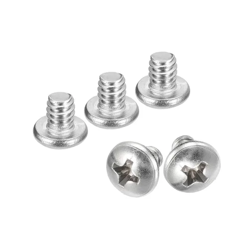 Vista 76 de uxcell Tornillos de máquina de cabeza redonda de 1/4-20x1, tornillo de acero inoxidable 304 18-8, accionamiento Phillips, totalmente roscado