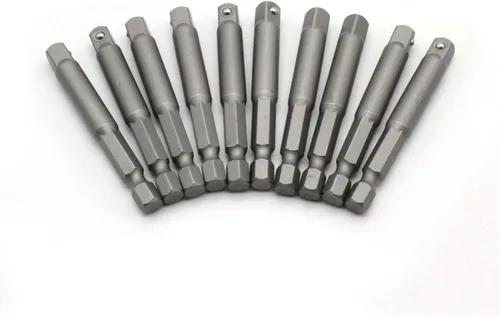 Vista 8 de TEMO Juego de brocas de adaptador de extensión de enchufe de alimentación de 1/2 pulgada de 10 piezas para destornillador de impacto