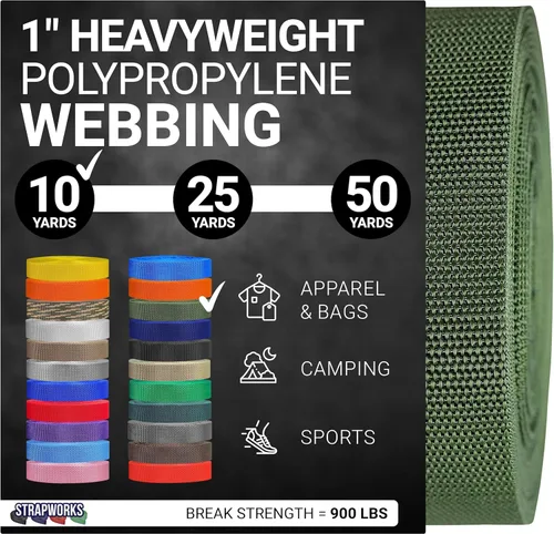 Vista 47 de Strapworks - Correa de polipropileno resistente para el aire libre, reparación DIY