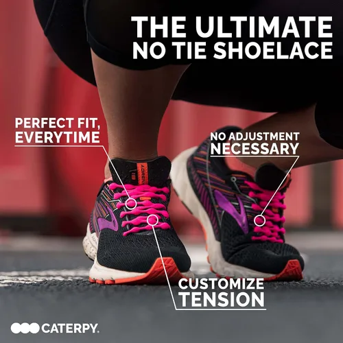 Vista 2 de Caterpy Run - The Ultimate Elastic No Tie Shoelaces for Adults and Kids