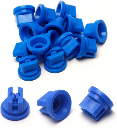 Vista 9 de MroMax Punta de pulverización de ventilador plano, boquilla de plástico de 110 grados de apertura de 0.006 in, 5 piezas (verde)