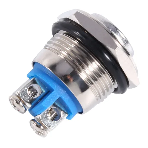 Vista 2 de Interruptor de botón momentáneo 12v, interruptor de botón momentáneo de 0.630 in, interruptor de botón de bocina de aire para control de circuito