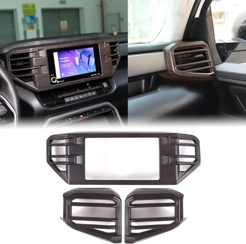 Vista 17 de Aunginsy Cubierta de salida de aire para consola central de automóvil, compatible con Toyota Tundra/Sequoia 2022-2024, cubierta de panel de aire