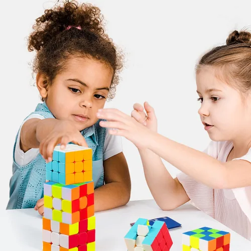 Vista 5 de Cubo de velocidad 3x3, rompecabezas de cubo 3x3 juguetes educativos