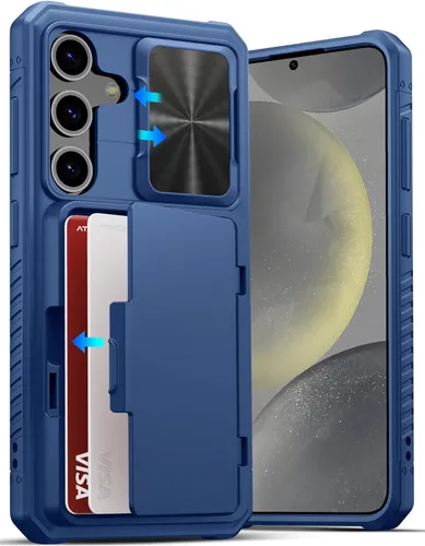 Vista 13 de ATATOO Funda tipo cartera para Samsung Galaxy S24, tarjetero integrado (almacena 4-5 tarjetas) y cubierta deslizante para cámara y soporte