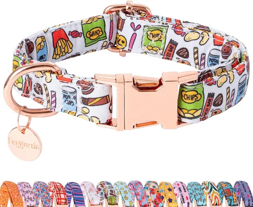 Vista 23 de Faygarsle Lindo collar de perro para niñas y niños, suave y elegante collar para mascotas con diseño de limón, ideal para perros de verano amarillo