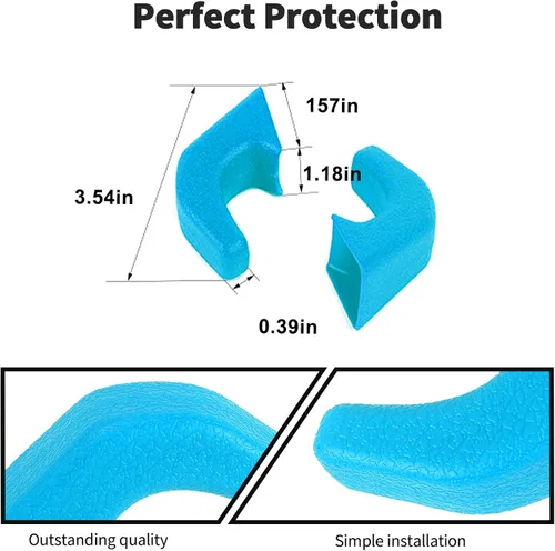 Vista 6 de JWWY Cubiertas de Gancho de Remolque para Parachoques Cubierta Protectora de Receptor de Enganche de Remolque Funda de Goma para Cabrestante