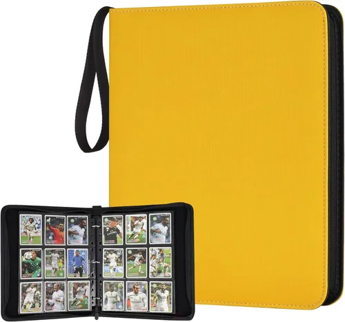 Vista 18 de GERMUN Carpeta Mini de Tarjetas de 1 Bolsillo, Carpeta de Tarjetas Coleccionables de 80 Bolsillos, Álbum Pequeño Premium de Colección de Tarjetas