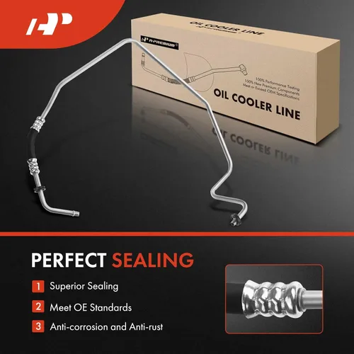 Vista 7 de A-Premium Conjunto de manguera de línea de enfriador de aceite de transmisión automática compatible con Subaru Forester 2009-2013 Impreza 2008-2011