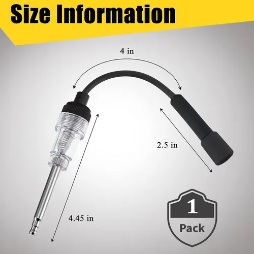 Vista 2 de Probador de bujías en línea para motor de arranque recto, probador de encendido de cortacésped ligero, detector de diagnóstico de armadura