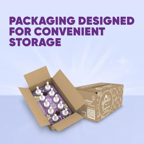 Vista 2 de Glade PlugIns - Recambios de ambientador, aceites perfumados y esenciales para el hogar y el baño, Lavender & Vanilla, 6.7 onzas líquidas, 10