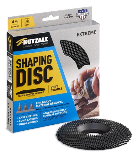 Vista 11 de Kutzall Disco de Moldeo Extremo - Mediano, 4-1⁄2" (114.3mm) Diámetro X 7⁄8" (22.2mm) Taladro - Accesorio de Amoladora Angular para Carpintería