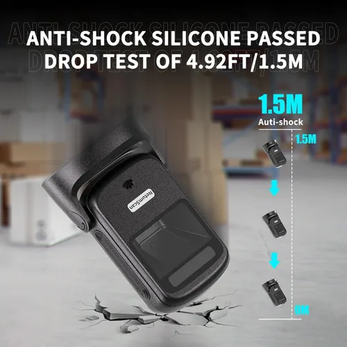 Vista 6 de NetumScan Escáner automático de código de barras manos libres, escáner de escritorio 1D/2D con cable USB para tienda minorista, almacén