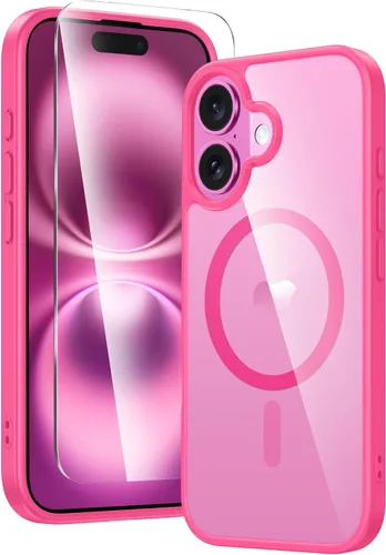 Vista 62 de FNTCASE para iPhone Air Case Clear: Fundas magnéticas para teléfono con protector de pantalla a prueba de caídas, compatibles con Magsafe, delgadas