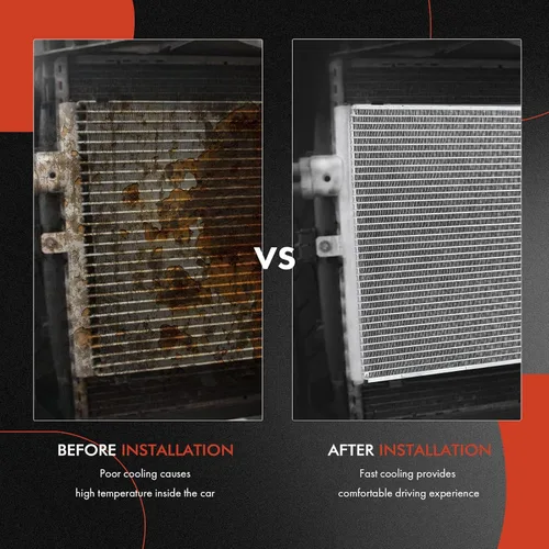 Vista 8 de A-Premium Condensador de aire acondicionado compatible con Kia Optima 2019-2020 L4 2.4L, repuesto # 97606D5500