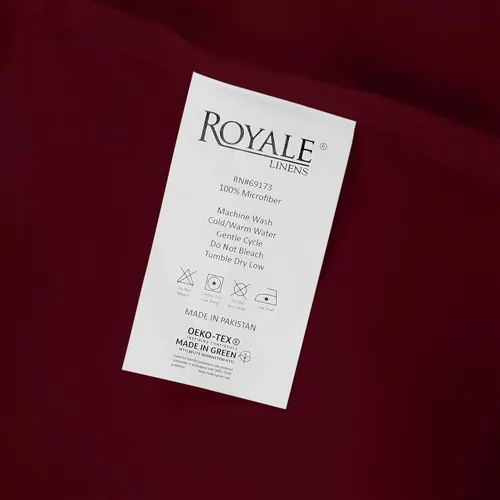 Vista 10 de Royale Linens Juego de 6 sábanas encimeras a granel, sábanas superiores, microfibra suave de 1800, resistente a las arrugas y a las manchas