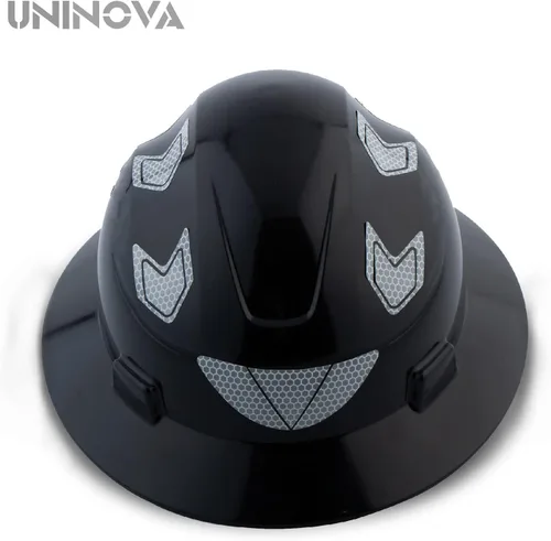 Vista 2 de UNINOVA Casco de ala completa para hombre, aprobado por ANSI, OSHA Cascos De Construccion Clase E, Casco de seguridad de ala completa