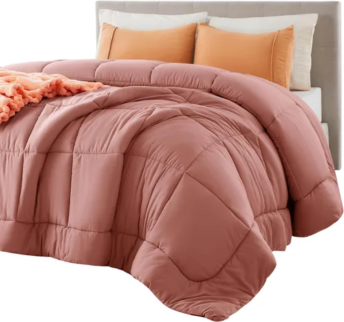 Vista 40 de Bedsure - Relleno de edredón acolchado tamaño Queen Plus, para todas las estaciones, ropa de cama alternativa de plumón GentleSoft, con 8 pestañas