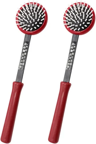 ARTIBETTER 2 martillos de masaje de mano, masajeador de mango largo para cuello, hombros, espalda y todo el cuerpo, cabezal de golpeteo flexible,