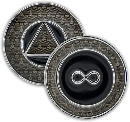 Chip de sobriedad infinita | Moneda AA Triplate gruesa | Ficha de regalo de recuperación de Alcohólicos Anónimos