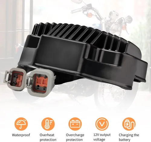Vista 3 de 74631-06 Regulador de Voltaje Alternador Rectificador Compatible con Harley Davidson Dyna Super Glide Custom Wide Glide Low Rider Street Bob