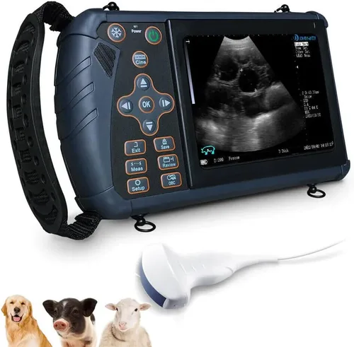 DAWEI S1 máquina de ultrasonido veterinaria portátil 3.5MHz sonda convexa para animales de embarazo Perro cerdo cabra veterinario escáner de