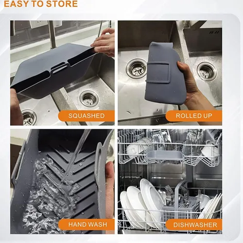 Vista 3 de Olla de silicona para freidora de aire doble Ninjas, forro de silicona reutilizable, freidora de aire de doble cesta, accesorios de cocina