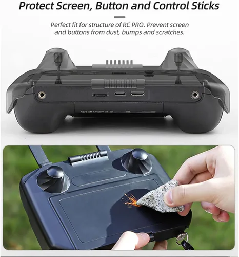 Vista 4 de 2 en 1 RC Pro Controlador Protector Protector Parasol Parasol Compatible para DJI RC Pro Control Remoto Joysticks Protector para DJI Mavic 3