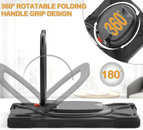 Vista 7 de BRAECN Funda para iPad (A16) de 11ª/10ª generación de 11 pulgadas/10.9 pulgadas 2025/2022, silicona protectora resistente con protector de pantalla