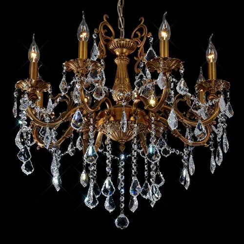 Lámparas de araña de cristal contemporáneas, iluminación de isla, lámpara de techo con 8 luces, candelabro colgante, lámpara de techo para comedor,