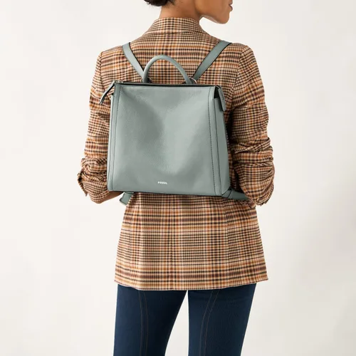 Vista 5 de Fossil Parker - Mochila pequeña, Azul ahumado