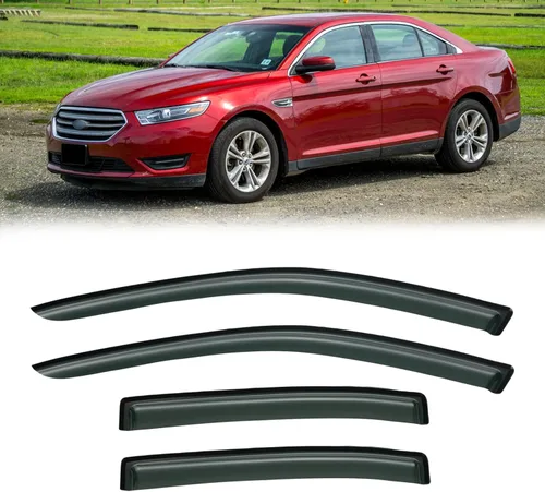 Vista 26 de Visera de ventana para Jeep Cherokee 1984-2001 (Excluye Modelo Limited), Protectores Guards Shields de lluvia de canal exterior, Deflector