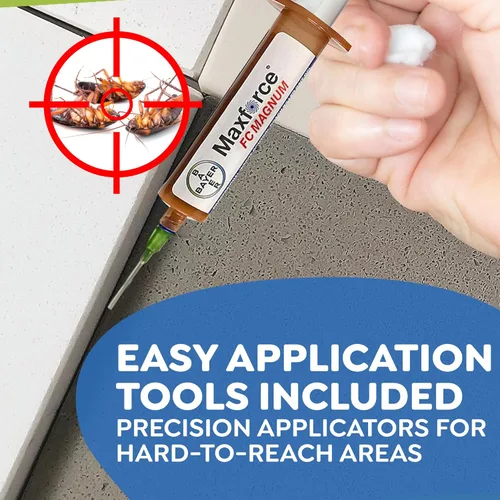 Vista 6 de Riddy German Roach Combo Kit, Includes Maxforce FC Magnum Bait and Doxem NXT Aerosol for Long-Lasting Cockroach Prevention
