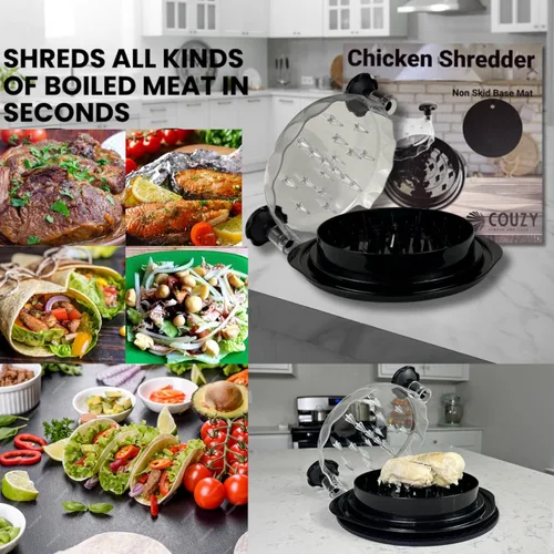 Vista 6 de Trituradora de pollo, grande, trituradora de carne de alta calidad para pollo, cerdo, carne de res, mango ergonómico, base antideslizante, apta