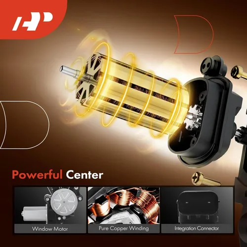 Vista 4 de A-Premium Elevalunas eléctrico con motor compatible con Honda Accord 2013-2017 Coupe solo lado del conductor delantero