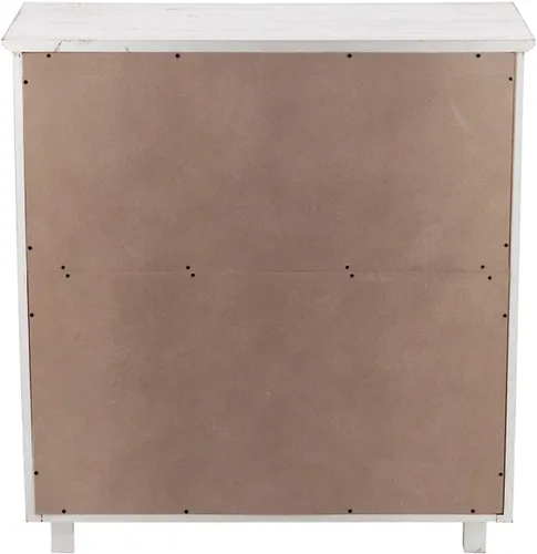 Vista 7 de Armario de almacenamiento de madera con 2 puertas, mesa de almacenamiento de barra de entrada, muebles de estilo rústico, 32 pulgadas de alto