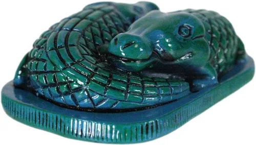 Vista 4 de Ebros Gift Dioses egipcios antiguos del Nilo Cocodrilos Sobek Amuleto símbolo de símbolo de poder y reinado Dioses y diosas de Egipto