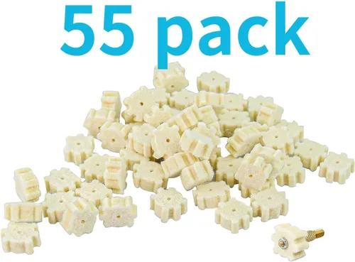 Vista 6 de . 223/5.56 .300 Almohadillas de limpieza de cámara de lana opaca con adaptador de montaje de varilla